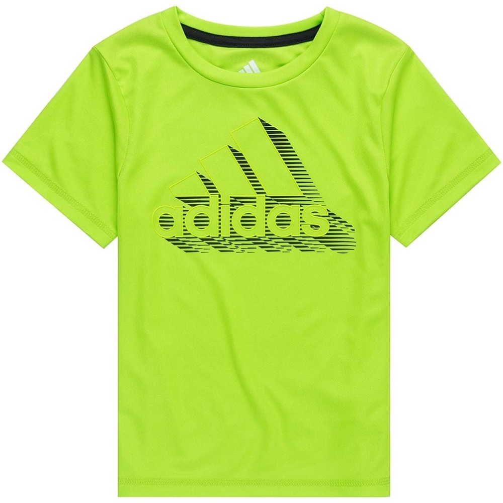 Adidas Big Boys Speed Lines Short Sleeve Athletic Tee